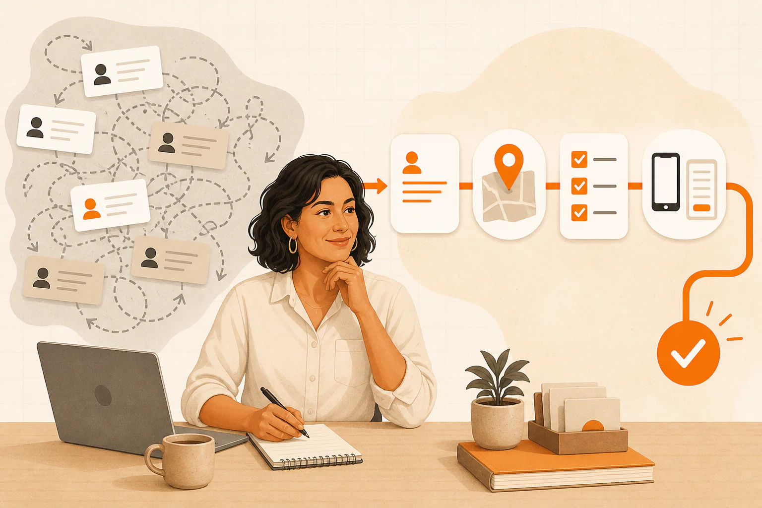Local business owner turning scattered inquiries into a clear qualified lead path