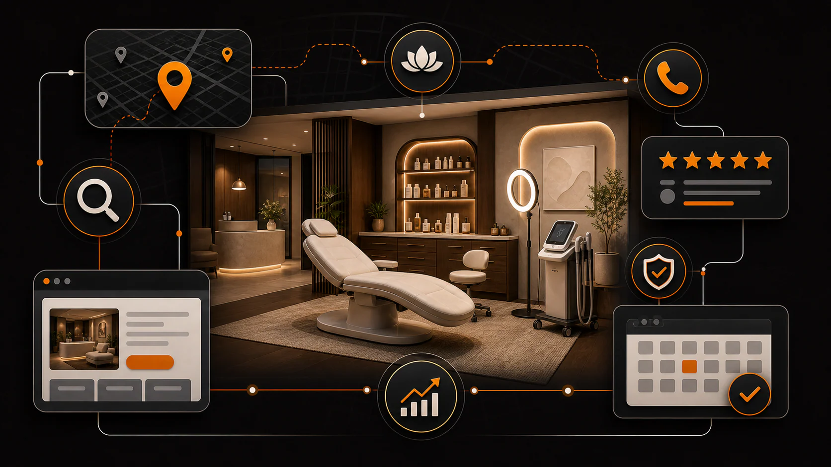Medspa Local Growth Engine case study featured graphic