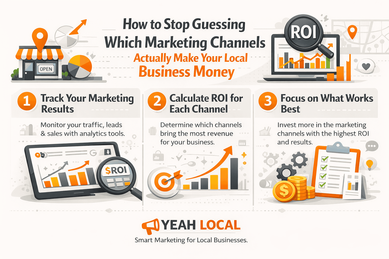 Guide to identifying profitable marketing channels for local businesses.